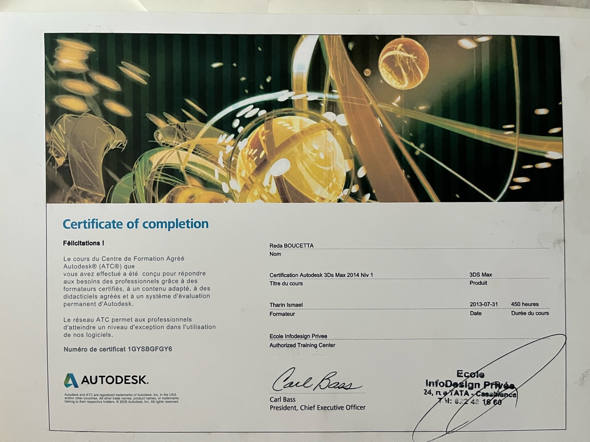 FEDE European Diploma DEESTNM Reda Boucetta